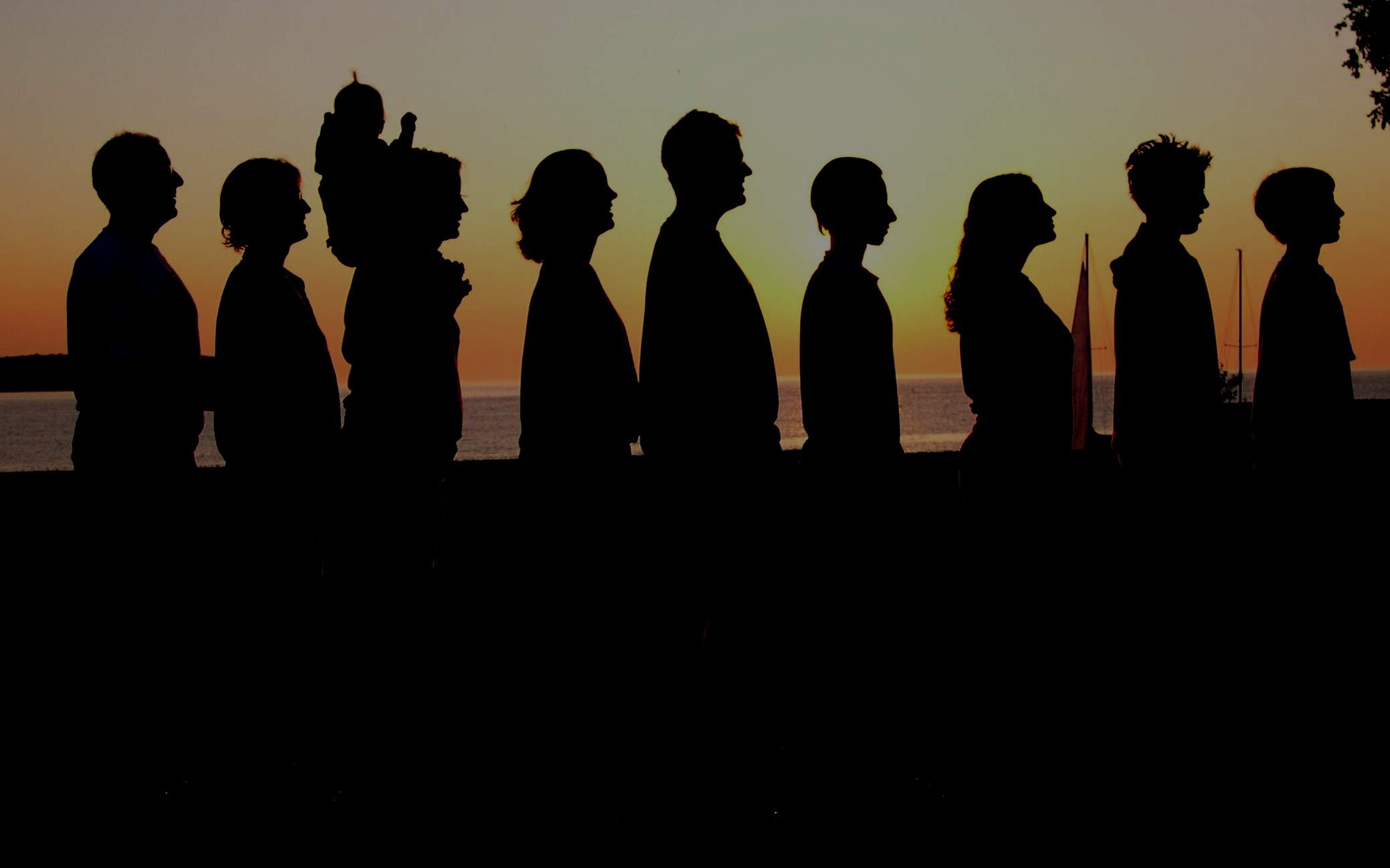 Hettler family at sunset